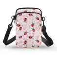 thumbnail image 1 of HELLHERO Christmas Bells Polyester Adjustable Crossbody Bag Double Deck Travel Double Zipper, 1 of 7