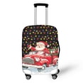 thumbnail image 1 of HELLHERO Christmas Dustproof Suitcase Protective Sleeve Polyester Spandex Durable Suitcase Cover Long Time Using Luggage Protective Cover for Women, 1 of 7