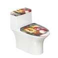 thumbnail image 1 of HELLHERO Christmas Elastic Edge Non-Slip 2 Piece with Fits All Toilet Shapes Toilet Seat Protector Toilet Lid Seat Cover Set Washable, 1 of 5