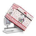 thumbnail image 1 of HELLHERO Christmas Lamb Pattern Sewing Machine Dust Cover and Sewing Essentials Pockets Machine Washable for Housewife, 1 of 8