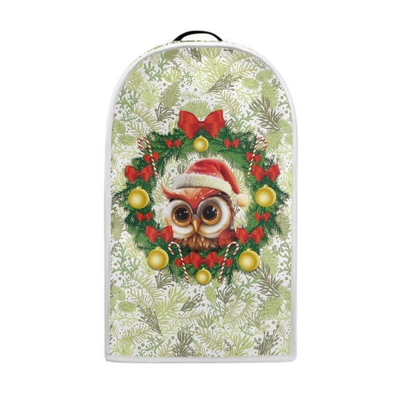 HELLHERO Christmas Owl Floral Pattern Dust Cover for Polyester Easy to Install with Lightweight