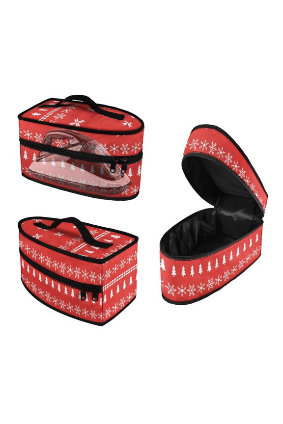 Christmas Protective Travel Iron Storage Case Most Iron Smooth Zipper Christmas, Bag Only