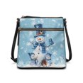 thumbnail image 1 of HELLHERO Christmas Snowman Crossbody Purse, Adjustable Strap Handbag PU Leather Durable Satchel Bag for Weekend Trips Daily, 1 of 7