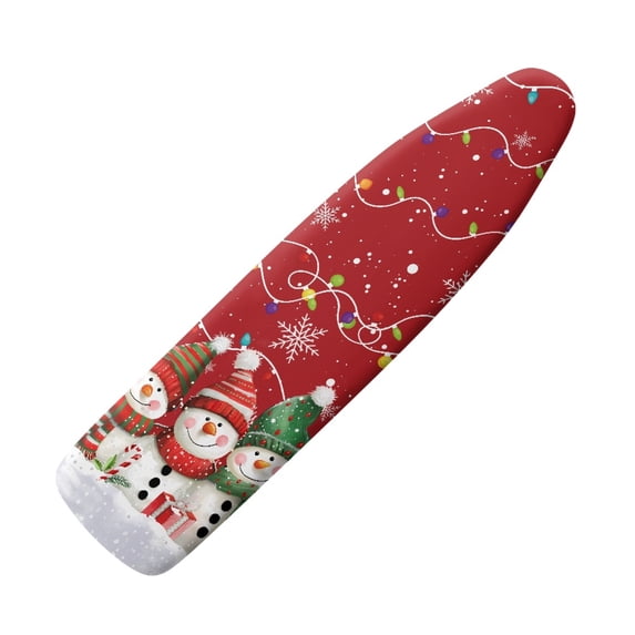 HELLHERO Christmas Snowman Ironing Board Cover and Pad Standard Size Iron Board Dustproof Covers Ironing Pad Sleeve Table Top Iron Board Cover with Elastic Edge Home Decor for Women