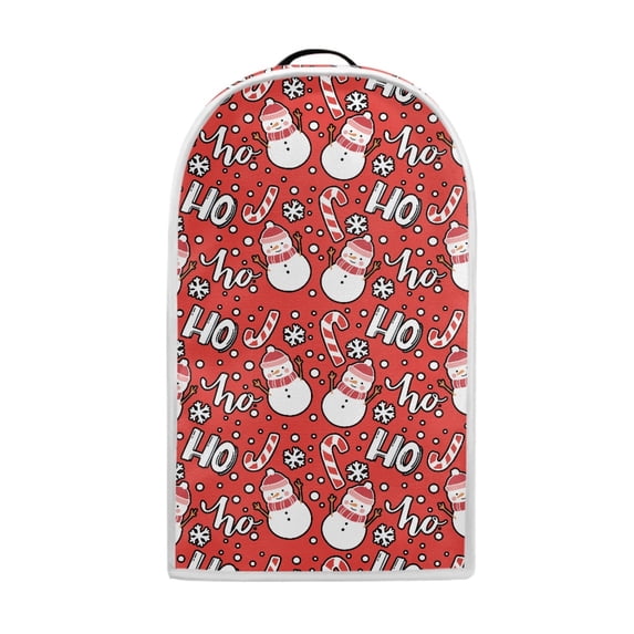 HELLHERO Christmas Snowman and Candy Cane Univesal Coffee Machine Dust Cover with Protects Against Scratches Polyester Blender Dust Cover