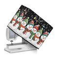 thumbnail image 1 of HELLHERO Christmas Snowmen Pattern Sewing Machine Cover Polyester Material Protective Cover with Zipper Pockets for Most Singer and Brother Sewing Machine, 1 of 8