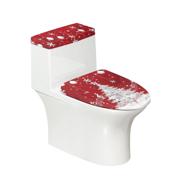 HELLHERO Christmas Stylish Gifts for Bathroom Supplies Elastic Bottom Toilet Seat Covers Universal Stretch Dustproof