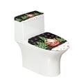 thumbnail image 1 of HELLHERO Christmas Toilet Covers Set for Universal Polyester Fabric Soft Stays in Place Dustproof Fits All Toilet Shapes Elastic Installation Keep Dust Stain, 1 of 7