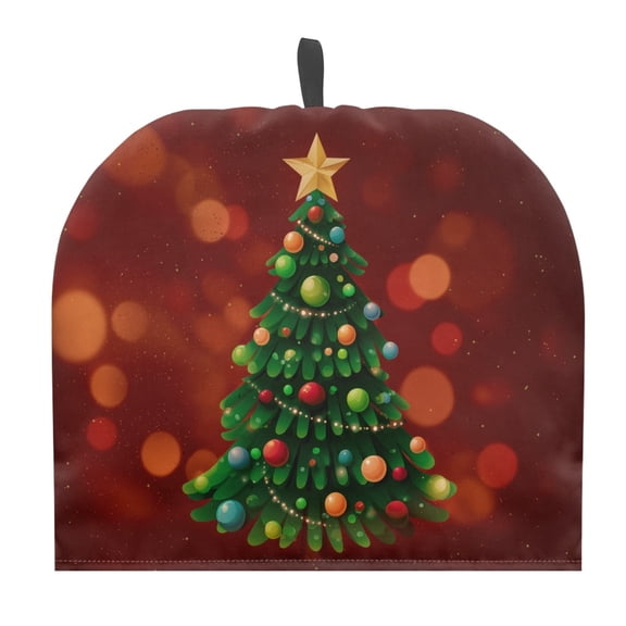 HELLHERO Christmas Tree Pattern Teapot Dust Cover Lightweight Keep Warm for Fits Most Teapots