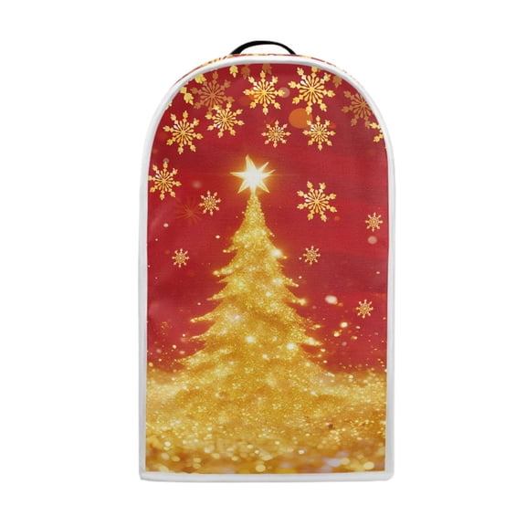HELLHERO Christmas Tree Snowflake Pattern Handle Blender Dust Cover with Proof Stain Polyester Mixer Blender Cover