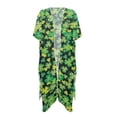 thumbnail image 1 of HELLHERO Clover Bathing Suit Cover Up High Quality Fabrics Lightweight Free Size Beach Kimono for Women, 1 of 6