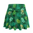thumbnail image 1 of HELLHERO Clover Hearts Pattern Polyester Spandex Tennis Skirt with Soft, Built-in Shorts Lightweight Golf Skort for Yoga Pickleball Daily Wear, 1 of 9