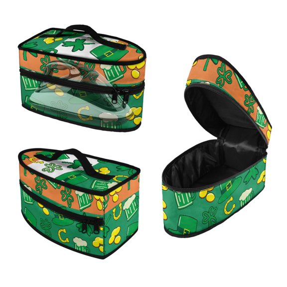 HELLHERO Clover Lucky Hat Design Polyester Portable Travel Steamer Storage Case, Case Only