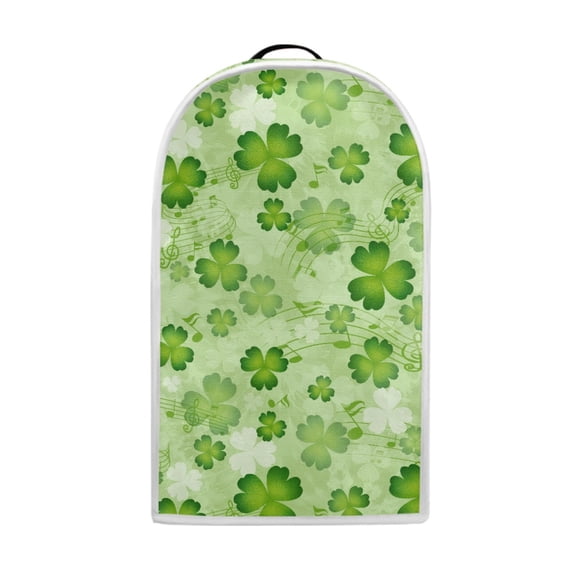 HELLHERO Clover Musical Pattern 1pc Coffee Machine Dust Cover, Elastic Protective Case for Home Kitchen Indoor