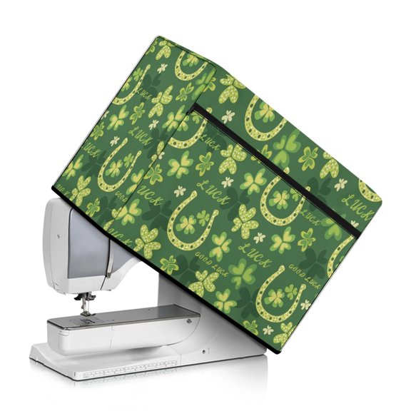 HELLHERO Clover Pattern Sewing Machine Cover and Carry Handle Universal