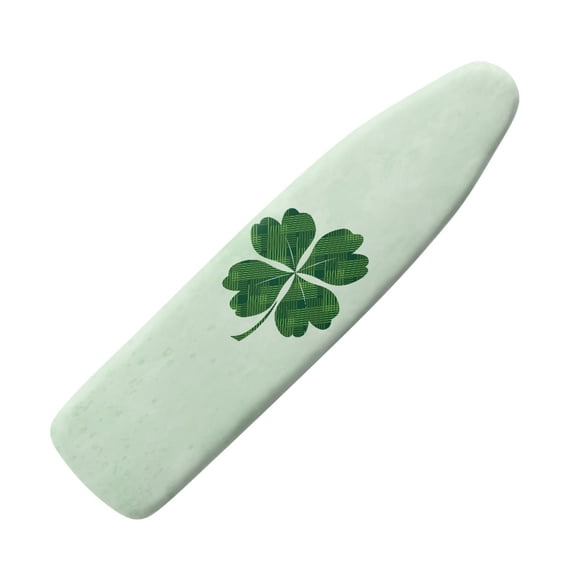 HELLHERO Clover Print Ironing Board Cover Polyester Iron Cover for Ironing Board, Scorch Resistant Ironing Board Cover Protector Decorative Covers for Ironing Board, 54" x 15" Inch