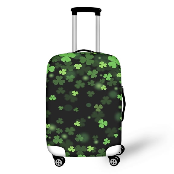 HELLHERO Clover Print Protective Luggage Protective Cover Suitcase Sleeve for Family, All Size Durable Unique Travel Luggage Cover