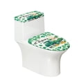 thumbnail image 1 of HELLHERO Clover Truck Pattern Fits All Toilet Shapes Elastic Fabric Round Toilet Lid Dust Cover Adjustable Bathroom Toilet Cover Set & Stretchy Fabric, 1 of 8