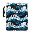 thumbnail image 1 of HELLHERO Coconut Tree Floral Design 1 pc Zipper Bag with Handle Church Bible Bag Book Carrying Case with Zipper for Librarian Book Organzier Holder, 1 of 6