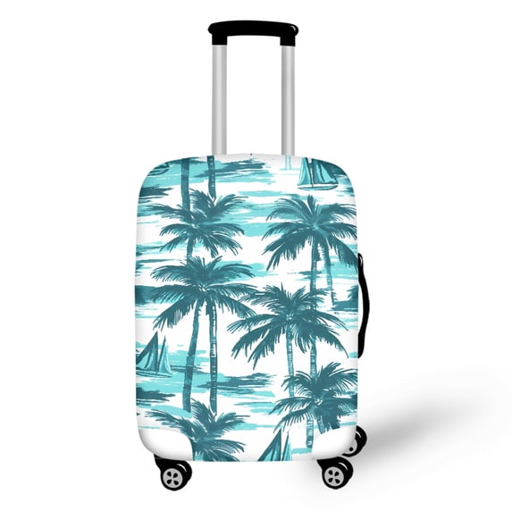 HELLHERO Coconut Tree Pattern Anti Fouling Suitcase Sleeve for Adults, All Size Anti Fade Anti Scratch Suitcase Cover
