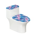thumbnail image 1 of HELLHERO Coconut Tree Pattern Toilet Lid Cover for Adjustable Polyester Fabric Fits All Toilet Shapes Washable and Reusable Washable Elastic Bottom Easy, 1 of 8