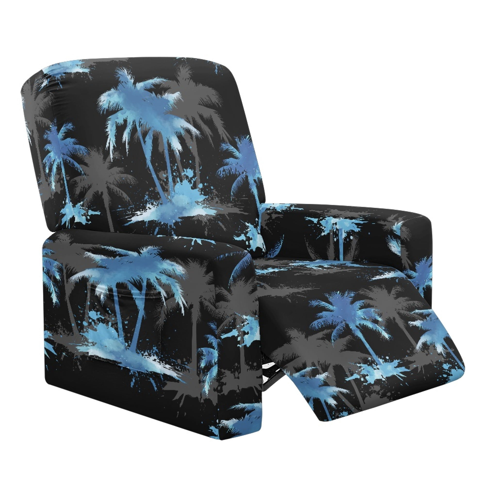HELLHERO Coconut Tree Print Recliner Chair Slipcovers for Reclining ...