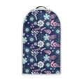 thumbnail image 1 of HELLHERO Coffee Machine Dust Cover Floral Pattern Deep Blue 1pc Dustproof Waterproof for Household Users, 1 of 6
