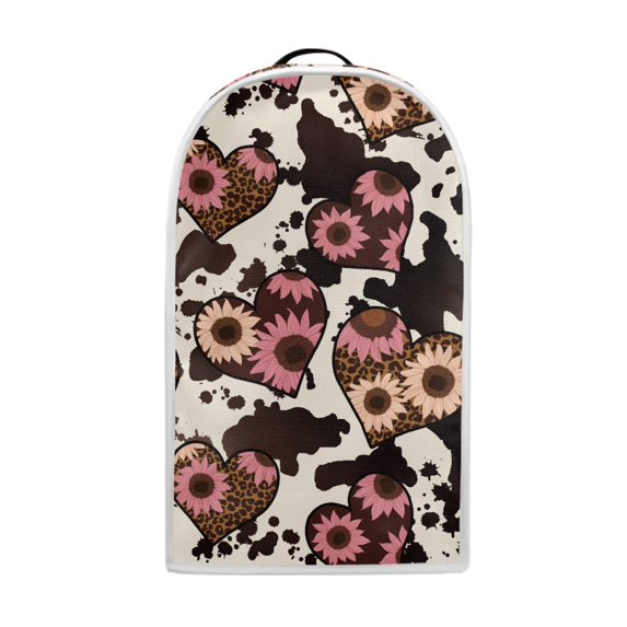 HELLHERO Coffee Machine Dust Cover Heart-Shaped Sunflower Pattern 1pc Lightweight Thickened for Household Users