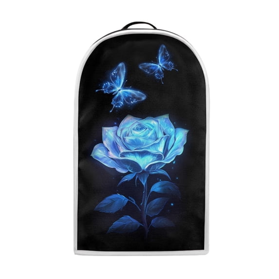 HELLHERO Coffee Machine Dust Cover Thickened with Univesal 15.94"H x 9.45"L x 7.28"W Multifunctional, Butterfly Rose Pattern