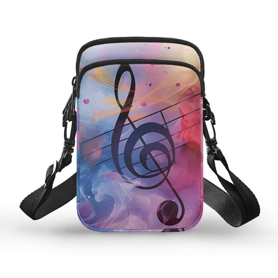 HELLHERO Colored Notes Shoulder Bags Polyester 2 Layers Colored Notes for Outdoor Travel Daily Use Women