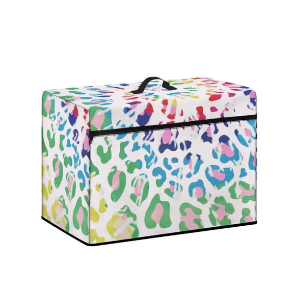 HELLHERO Colored Textures Sewing Dust Cover 17.7 x 8.6 x 12.5 inches Machine Washable Sewing Machine Sleeve Covers Soft