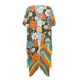 thumbnail image 1 of HELLHERO Colorful Bikini Coverups Breathable Polyester Casual Bathing Suit Cover Up, 1 of 6