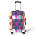 thumbnail image 1 of HELLHERO Colorful Cat Pattern Travel Baggage Guard Polyester Spandex Anti Aging Durable Luggage Cover for Adult, 1 of 7