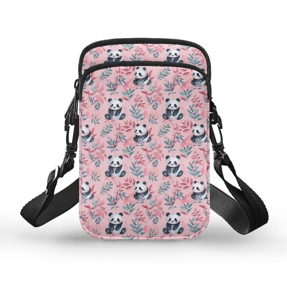 HELLHERO Colorful Daisy Field Crossbody Small Crossbody Bags with 2 Zippers Travel Crossbody Purse Stylish Polyester