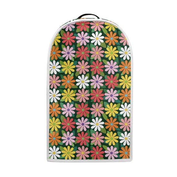 HELLHERO Colorful Daisy Pattern Machine Washable 15.94"H x 9.45"L x 7.28"W Blender Covers Univesal Polyester Mixer Blender Cover
