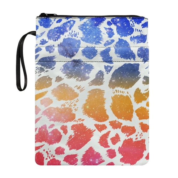 HELLHERO Colorful Pattern Design Bible Case Bag Carrying Book Case Washable Book Carrying Case Handle with Book Cover Carrying Case 11.4 Inch X 8.66 Inch