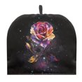 thumbnail image 1 of HELLHERO Colorful Rose Coffee Pot Warmer Cover Protector Durable Not Easily Deformed Polyester Canvas for Kitchen, 1 of 7