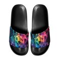 thumbnail image 1 of HELLHERO Colorful Soccer Shower Shoes, Non-Slip Casual Shower Slides for House with Waterproof Soft, 1 of 5