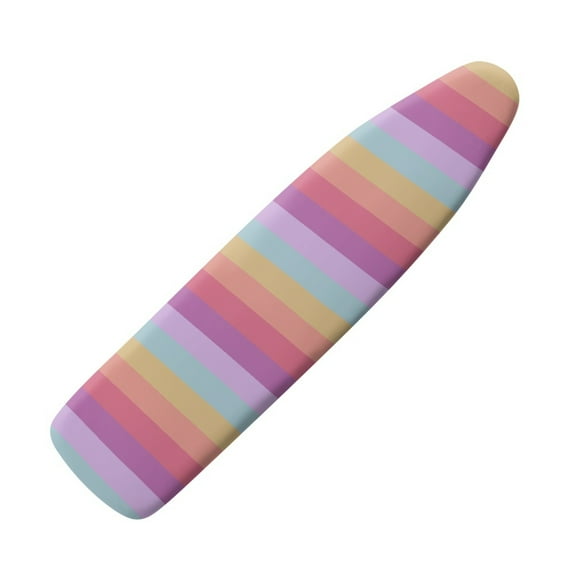 HELLHERO Colorful Stripes Print Ironing Protector for Ironing Board, Ironing Board Cover Protector with Elastic Edge, Non Stick Stain and Scorch Resistant Household Iron Board Covers