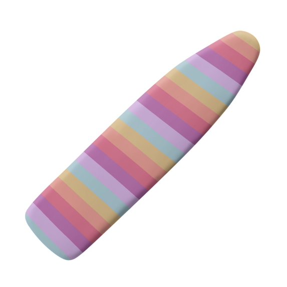 HELLHERO Colorful Stripes Print Ironing Protector for Ironing Board, Ironing Board Cover Protector with Elastic Edge, Non Stick Stain and Scorch Resistant Household Iron Board Covers