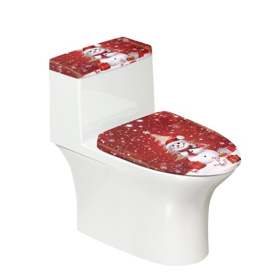 HELLHERO Comfortable and Practical for Hotel, Stretch Polyester Toilet Seat Cover, Fits All Toilet Shapes, Elastic Bottom, 2 Pieces