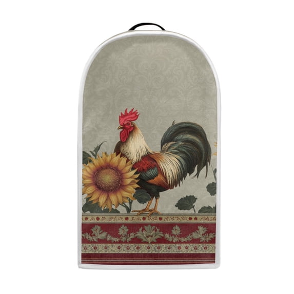 HELLHERO Cover Protection Polyester Blender Covers Rooster Sunflower Farm There is only one dust cover Kitchen Accessories for Kitchen Counter