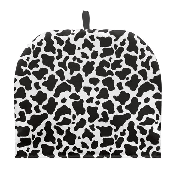 HELLHERO Cow Print Pattern Design Teapot Dust Cover 1Pcs Insulation Coffee Pot Cloth Covers for Holiday