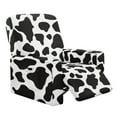 thumbnail image 1 of HELLHERO Cow Print Recliner Seat Covers for Reclining Chair Non Slip Fitted Lazy Boy Recliner Covers That Stay in Place with Storage Pockets, 1 of 8