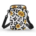 thumbnail image 1 of HELLHERO Cow Print Sunflower Pattern 2 Layers Messenger Bag for Adults Casual Travel Shoulder Bags Polyester 4.33x1.97x7.09, 1 of 7