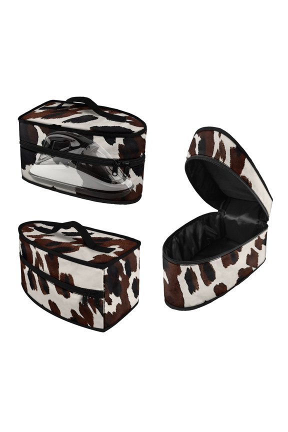 Cow print Portable Steamer Travel Organizer Large Size Polyester, Bag Only
