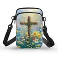 thumbnail image 1 of HELLHERO Cross Flower Sling Bag with Double Layer Underarm Shoulder Bag Stylish Polyester, 1 of 7