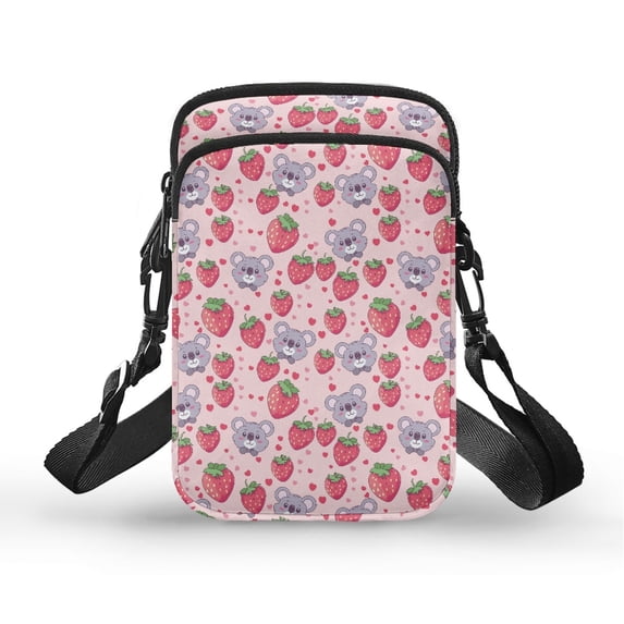 HELLHERO Crossbody Bags 4.33"x1.97"x7.09" Lightweight Unisex for Outdoor Daily Use with Shoulder Strap, Moonshine Sunflowers on Navy
