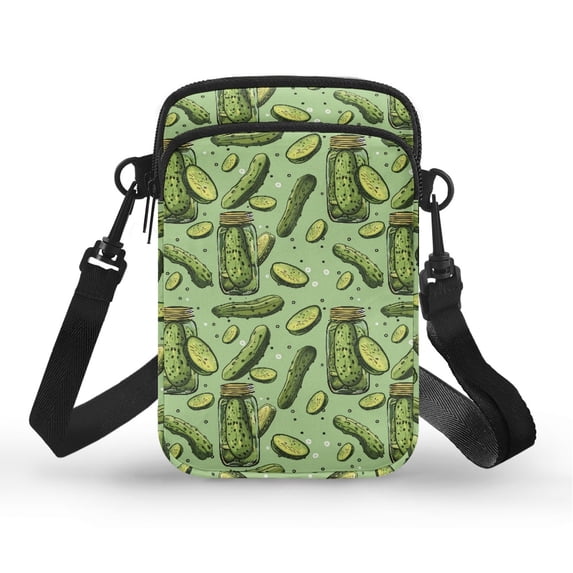 HELLHERO Crossbody Bags for Women Polyester Cross Body Purse with Leakproof, Pickles Jars