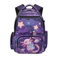thumbnail image 1 of HELLHERO Cute Galaxy Axolotl Pattern School Bag with Multi Pocket Padded Shoulder Straps Backpack for Boys Teens, Lightweight 17 Inch Casual Daypack for Travel Middle School Back to School, 1 of 8